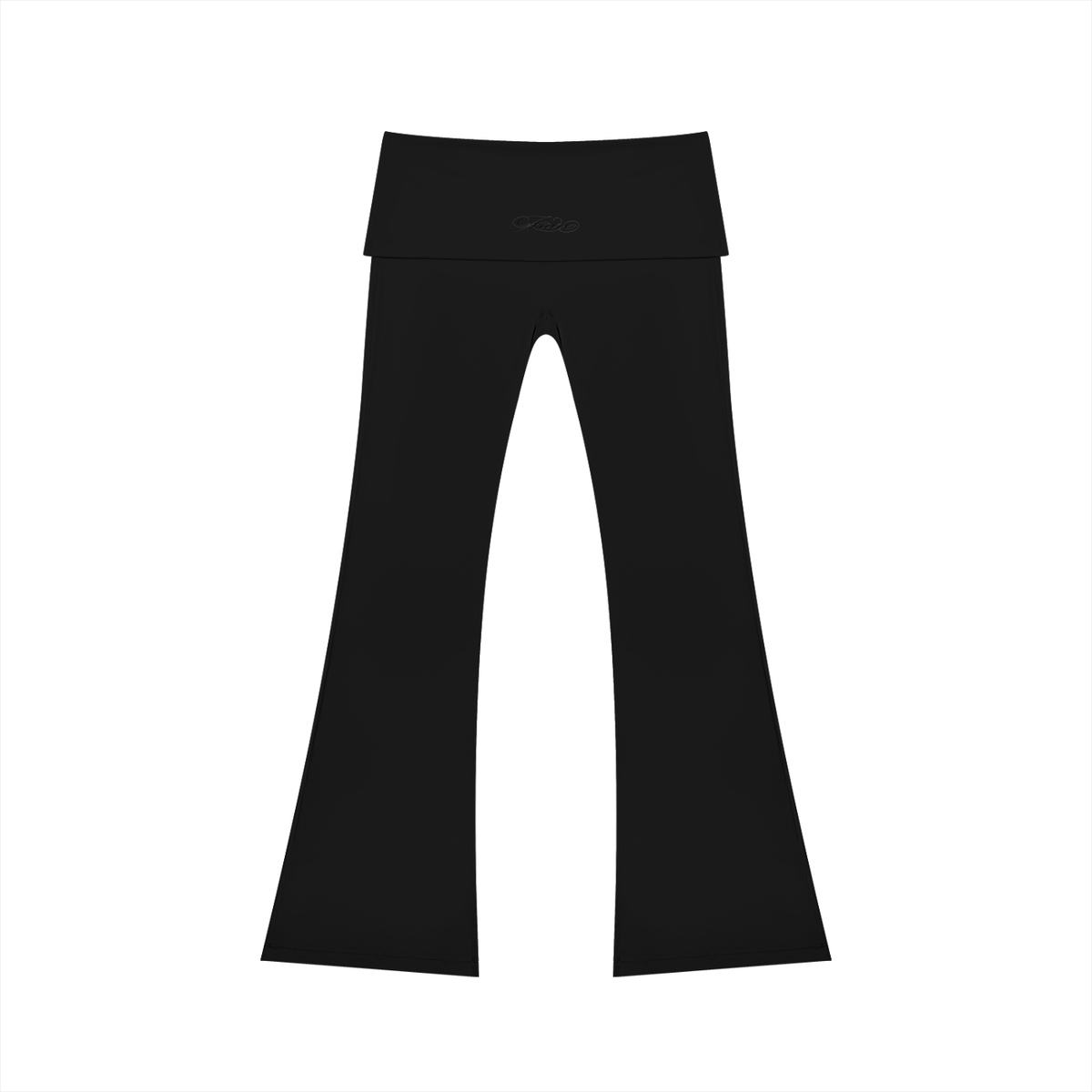 Faire | “Cursive” | Women's High Rise Flared Yoga Pants