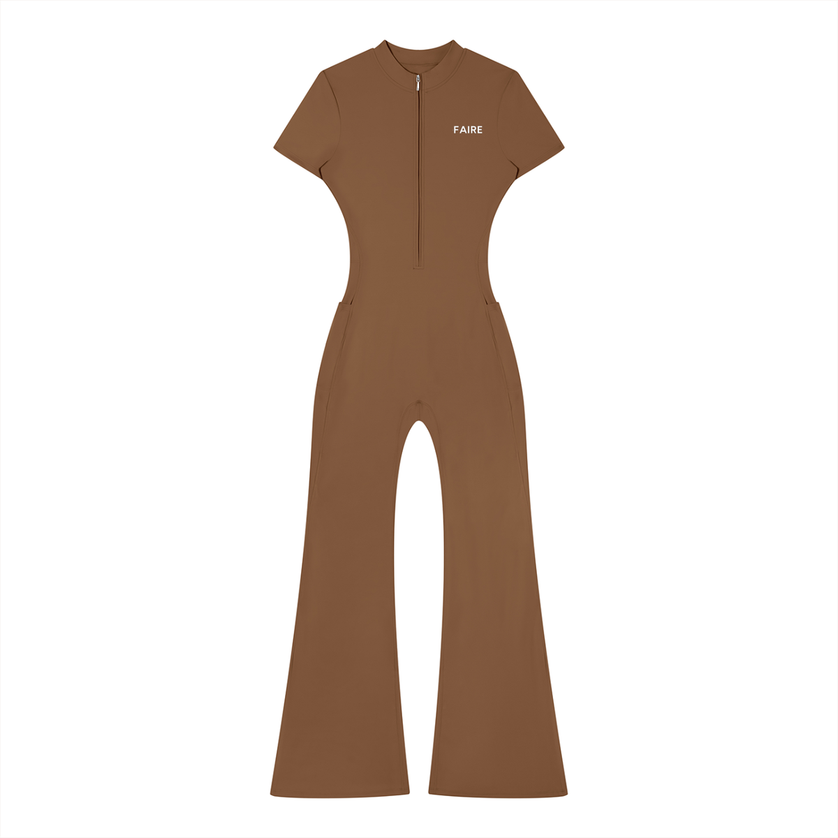 Faire | “Sleek” | Women’s Tight Flared Jumpsuit