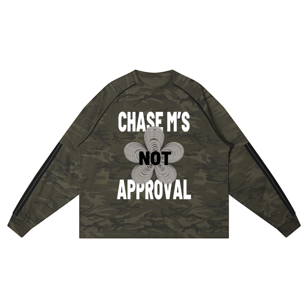 Faire | “CHASE M’S NOT APPROVAL” | Camo Long Sleeve Tee