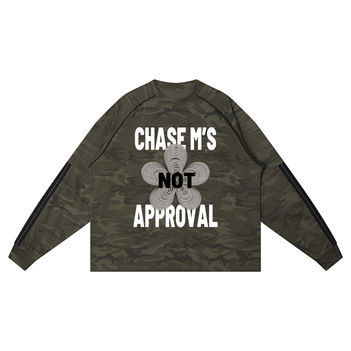 Faire | “CHASE M’S NOT APPROVAL” | Camo Long Sleeve Tee