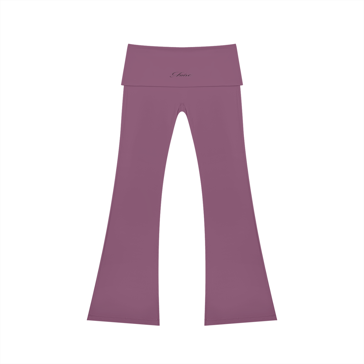 Faire | “Cursive” | Women's High Rise Flared Yoga Pants