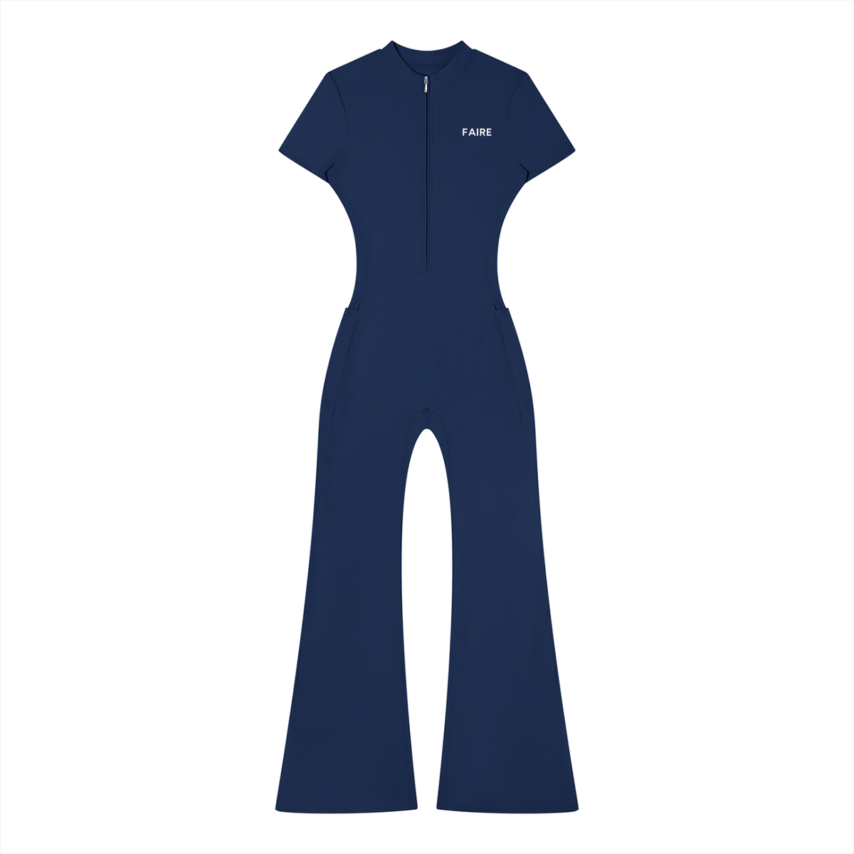 Faire | “Sleek” | Women’s Tight Flared Jumpsuit