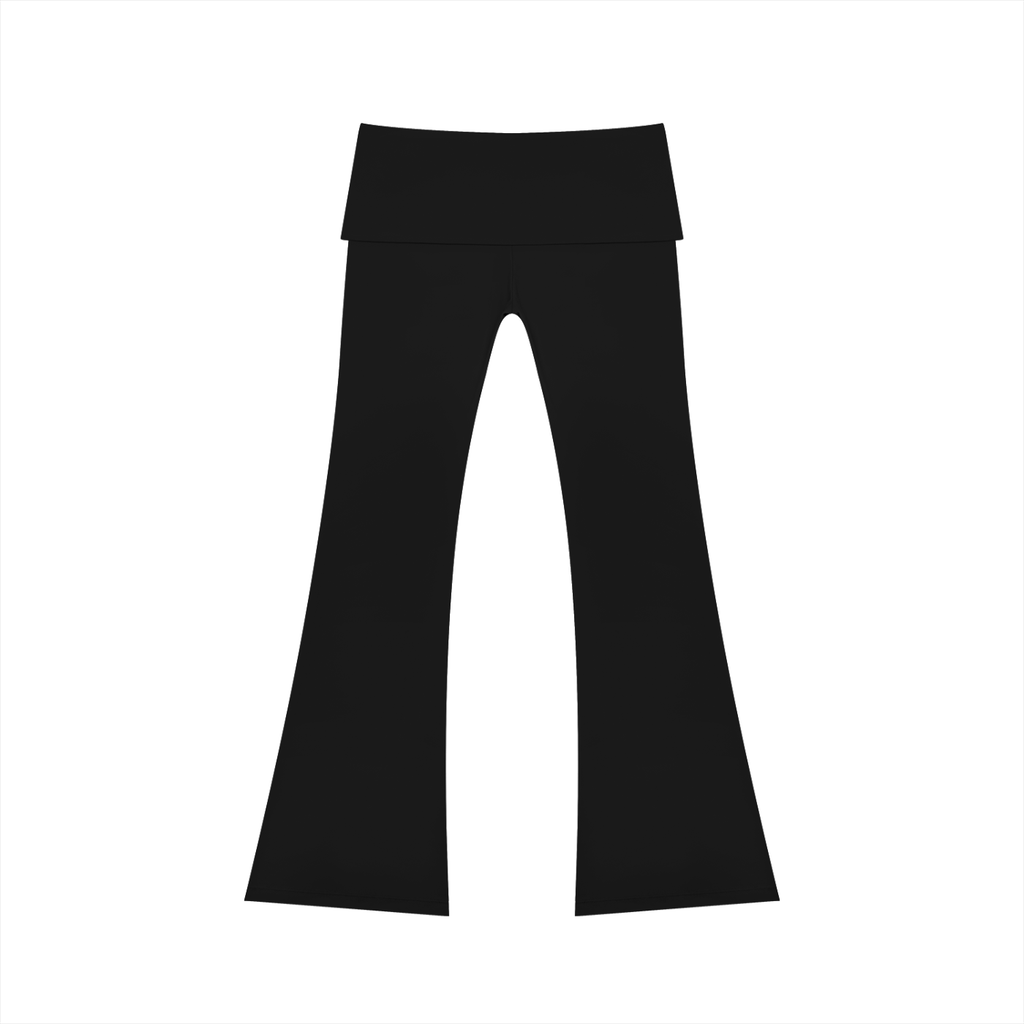 Faire | “Cursive” | Women's High Rise Flared Yoga Pants
