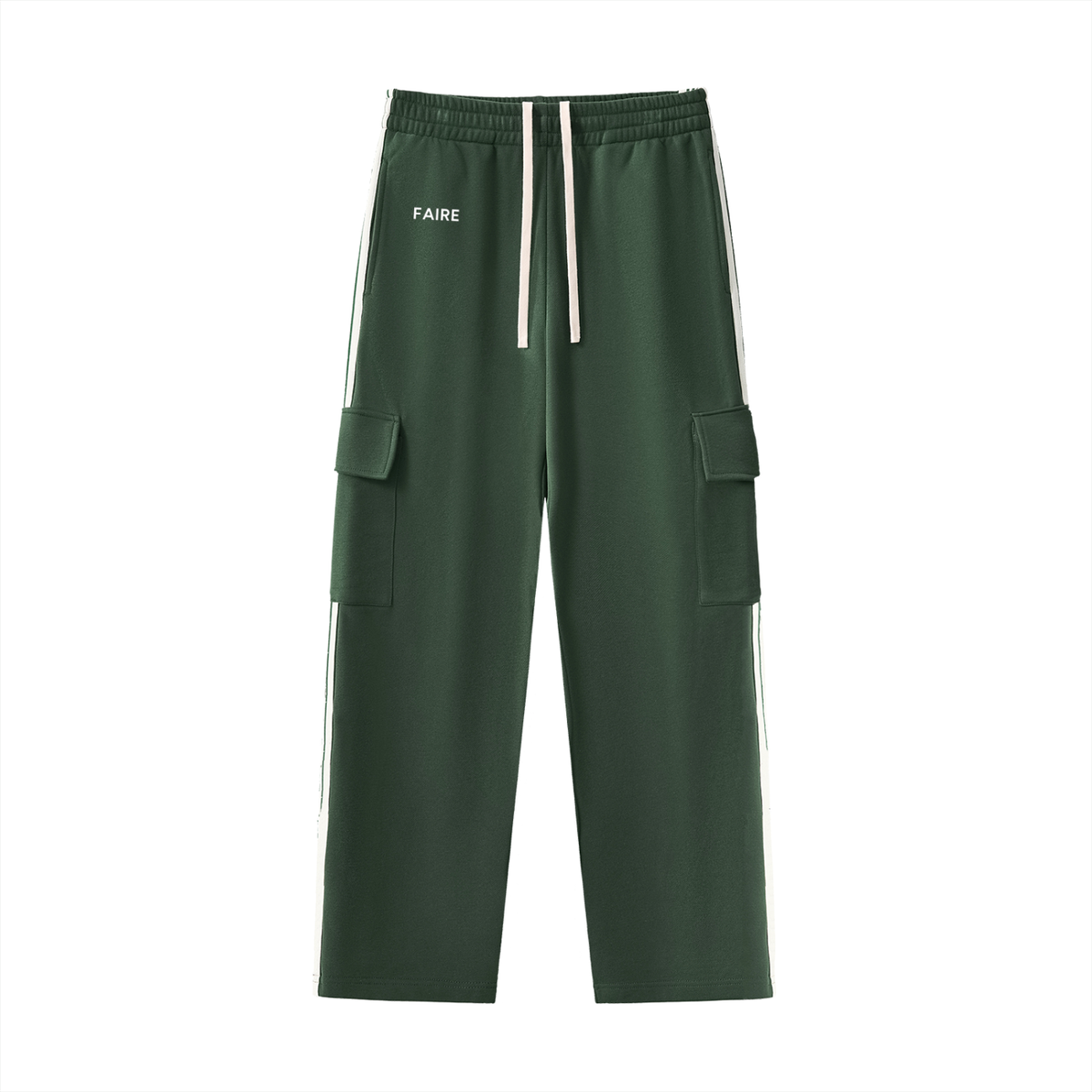 Faire | "True Luxury" | Side Stripe Straight-leg Sweatpants