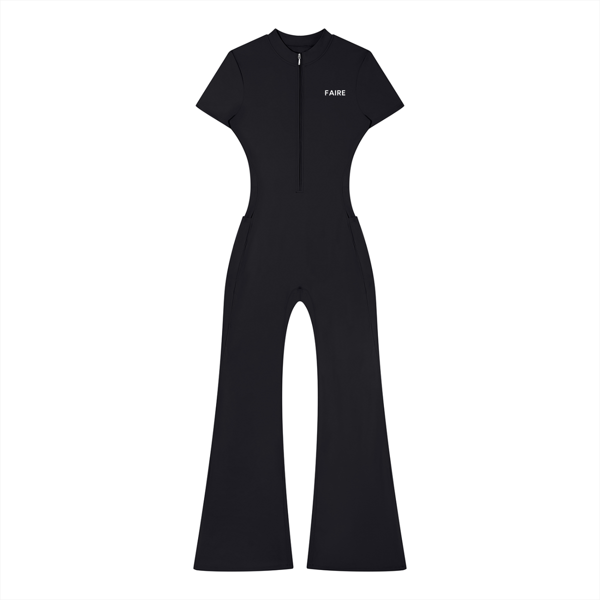 Faire | “Sleek” | Women’s Tight Flared Jumpsuit