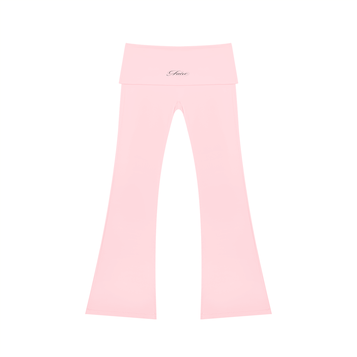 Faire | “Cursive” | Women's High Rise Flared Yoga Pants