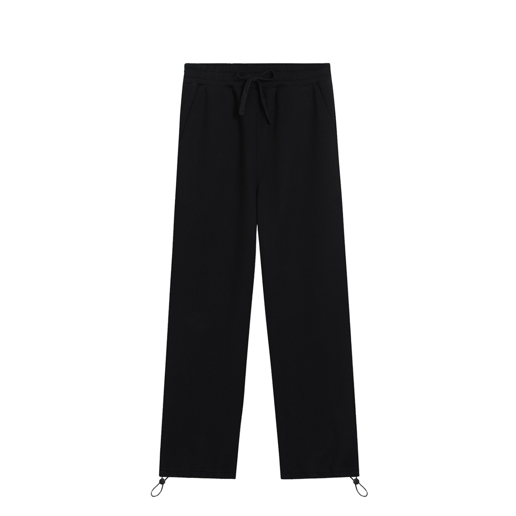 Faire | “Noire Et Apricot” | GLF Essential Drawstring Straight-Leg Sweatpants