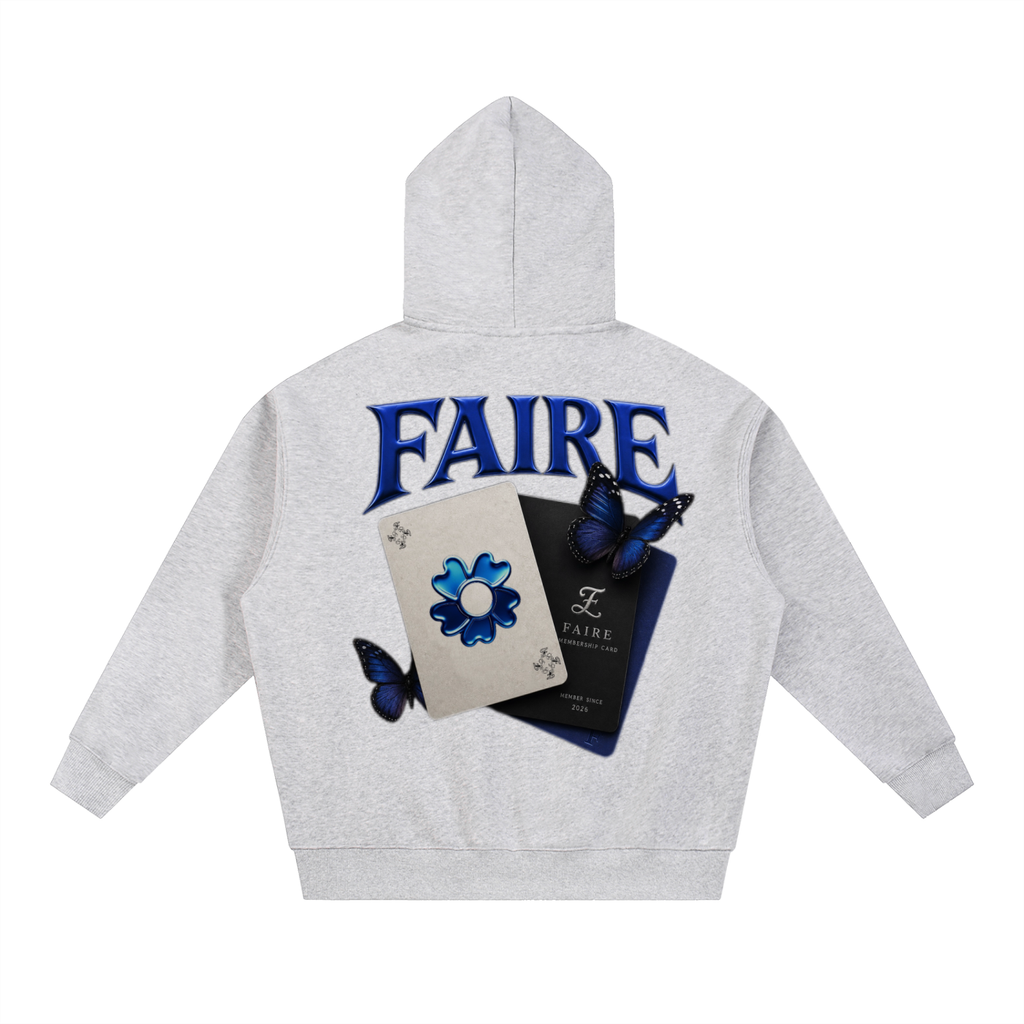 Faire | “papillon français” | Essential Fleece Boxy Hoodie