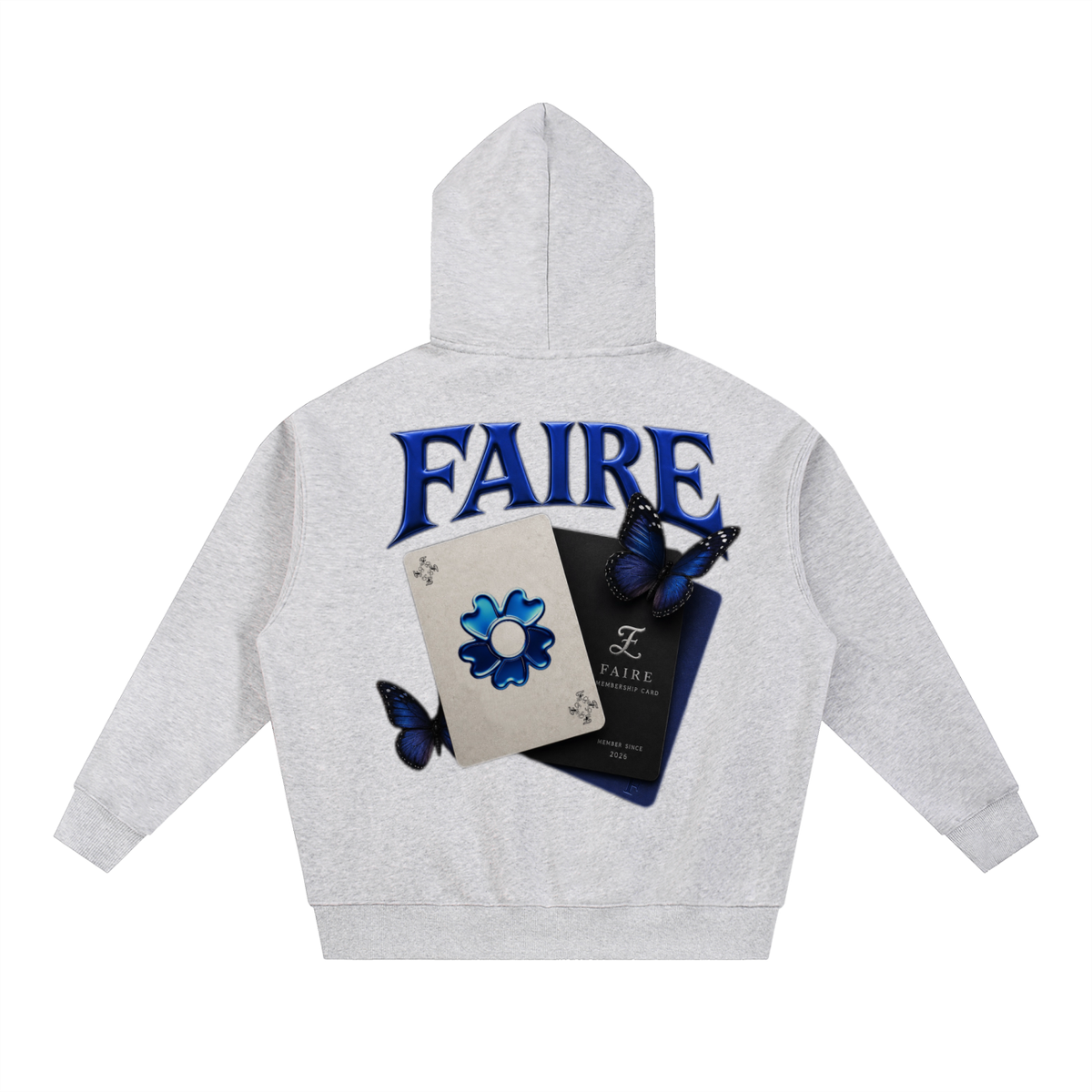 Faire | “papillon français” | Essential Fleece Boxy Hoodie