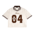 Faire | “crème et marron 04” | Boxy Striped Tee