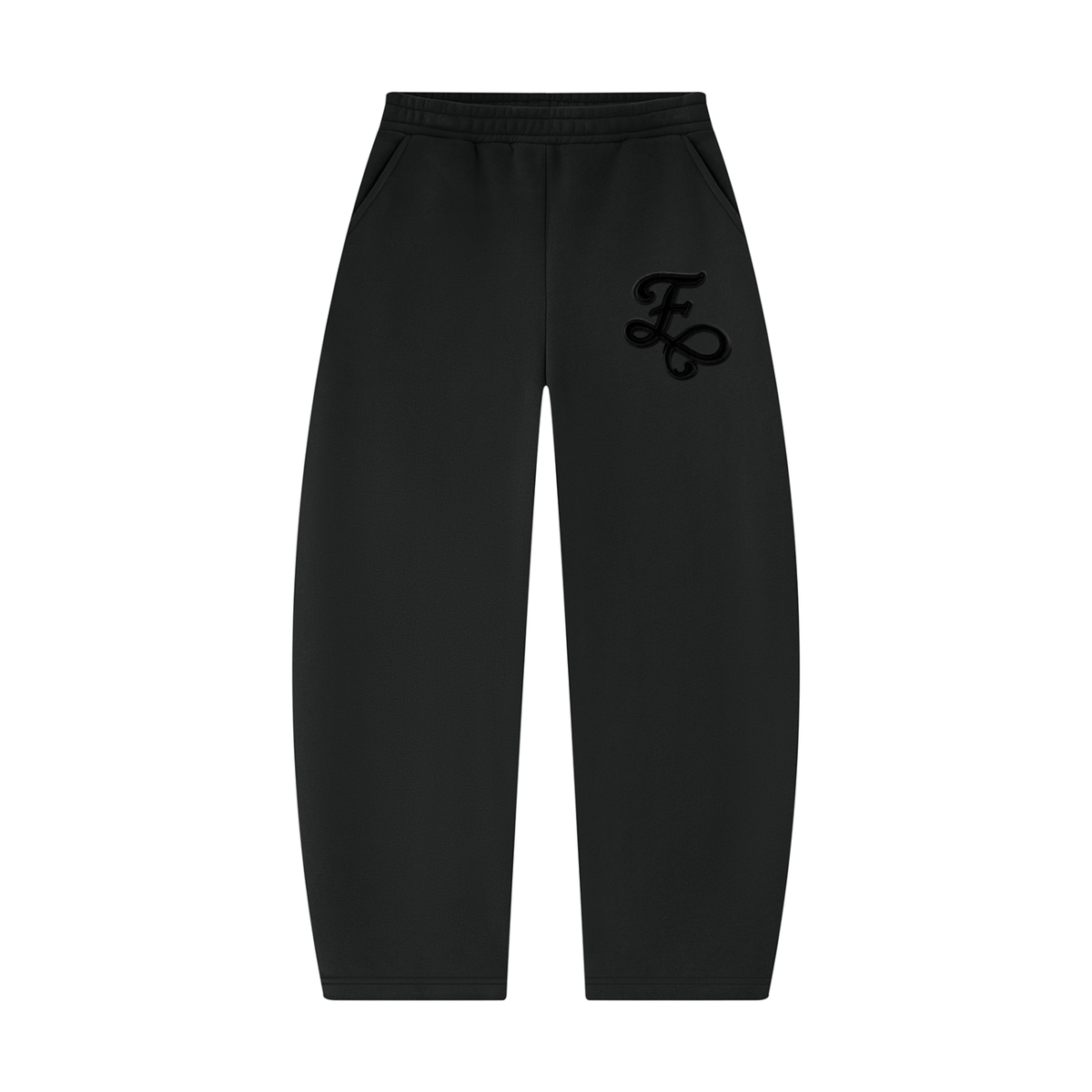 Faire | “F” | Unisex Barrel Leg Sweatpants