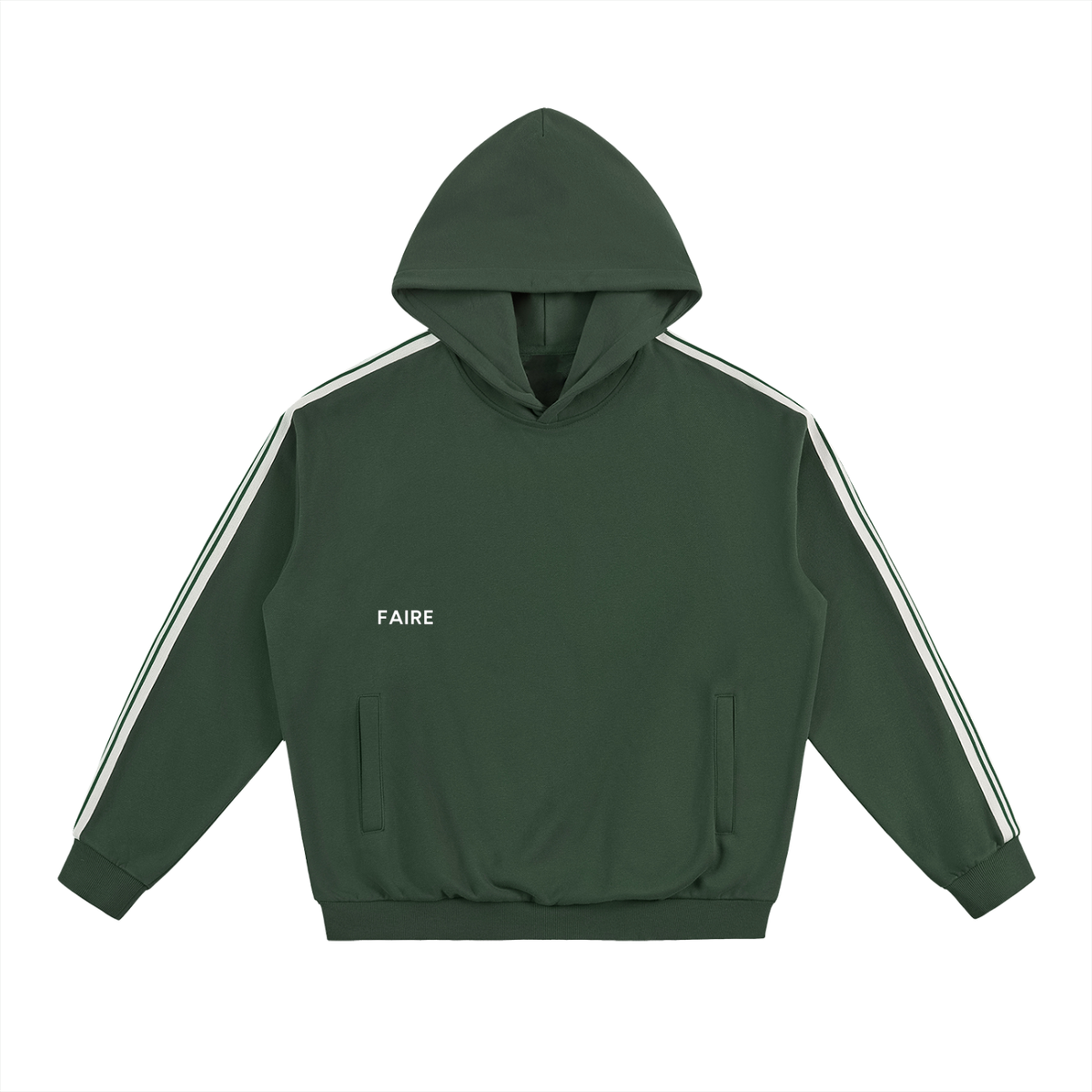 Faire | “True Luxury” | Side Stripe Drop-Shoulder Hoodie