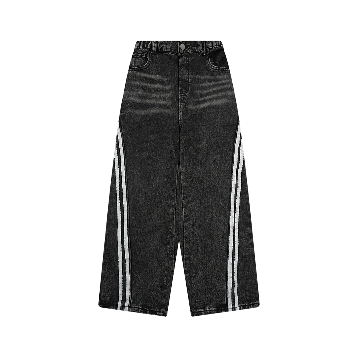 Faire | “Simple” | Kid’s Unisex Vintage Wash Side Stripe Jeans